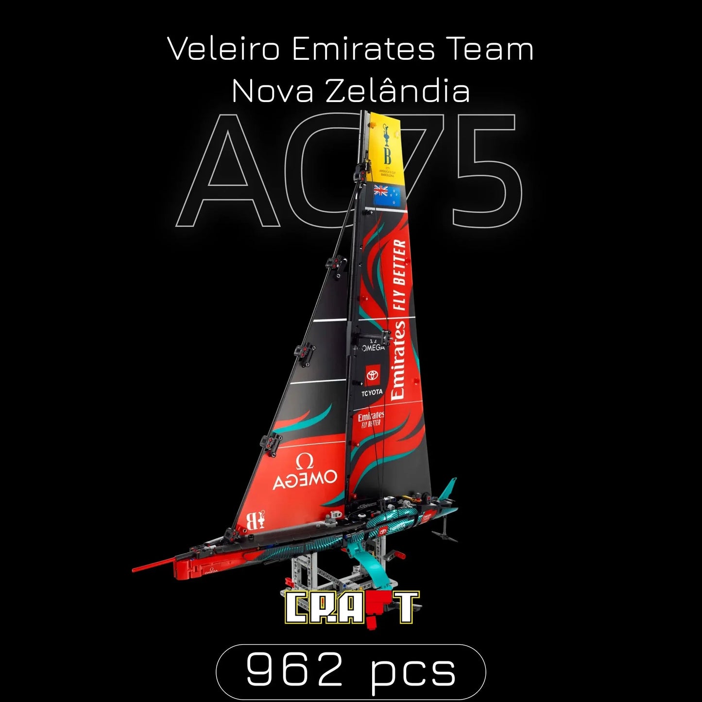 Emirates Sailboat - Team New Zealand AC75 (962 pieces)